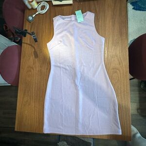 Elegant Pink Sleeveless Mini Dress